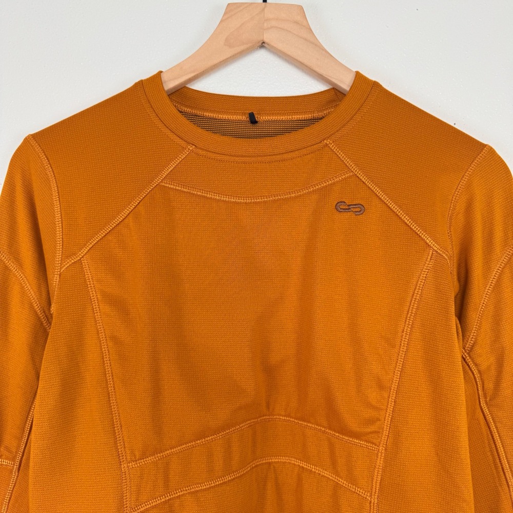OROS Nova Long Sleeve Technical Base Layer Top Womens M Orange Ski Outdoor - Picture 4 of 16